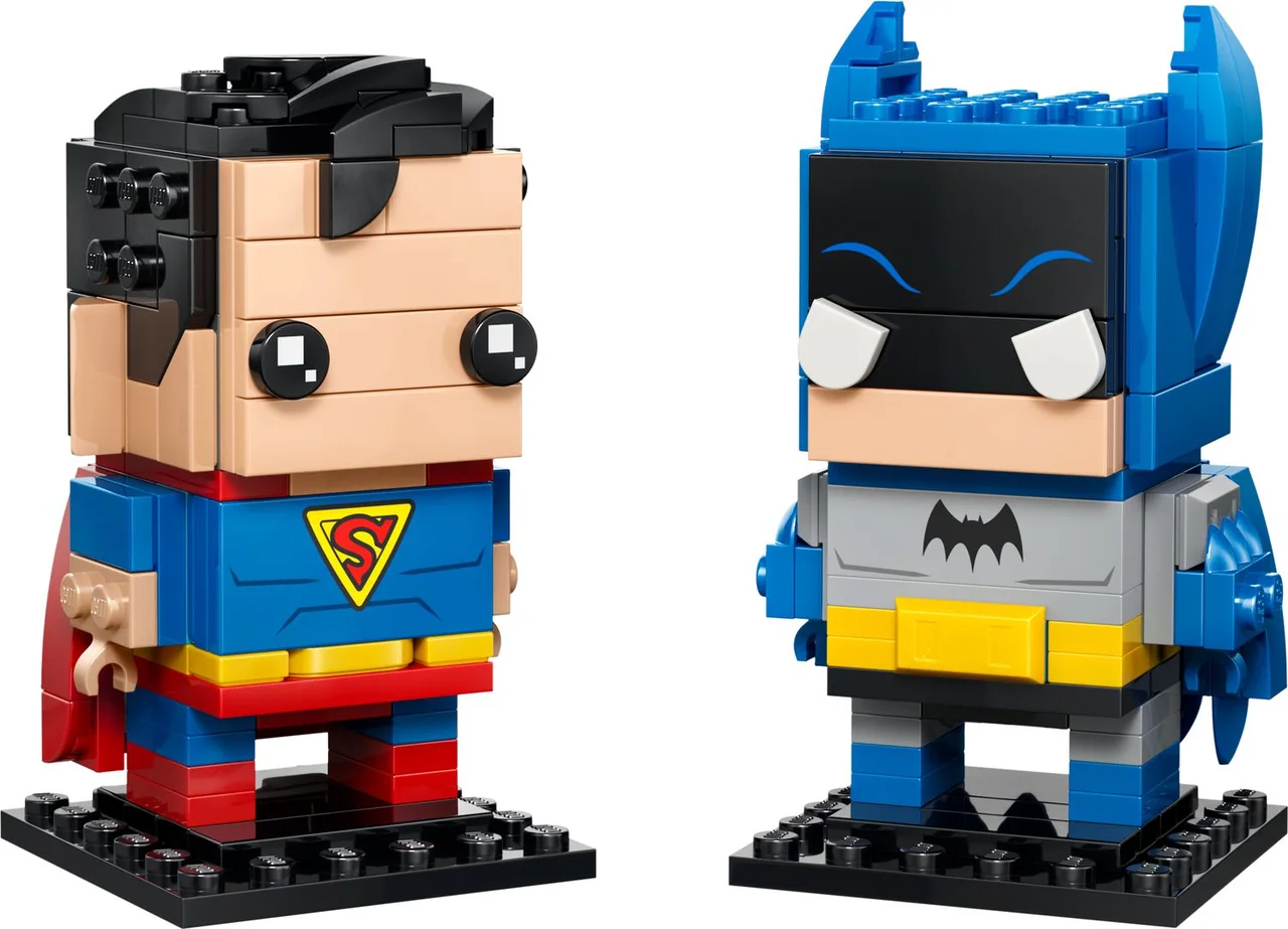 LEGO Golden Age Superman and Batman Figures