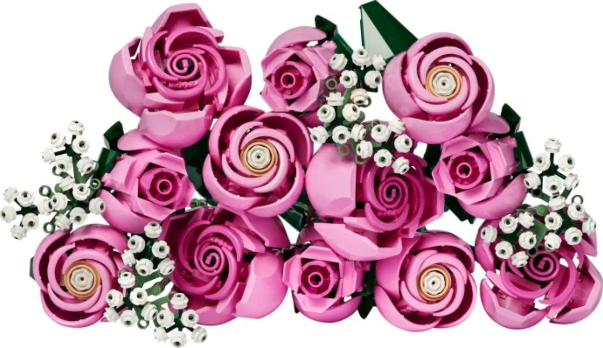 Bouquet of Pink Roses set photo