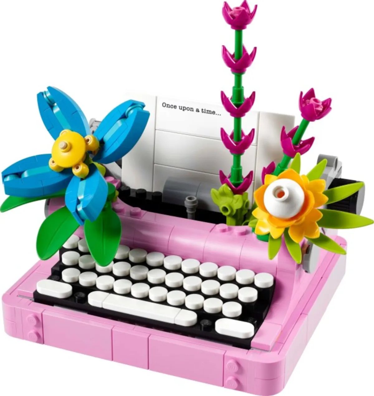 Typewriter with Flowers set photo