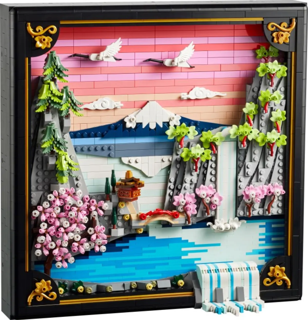 Japanese Cherry Blossom Landscape set photo
