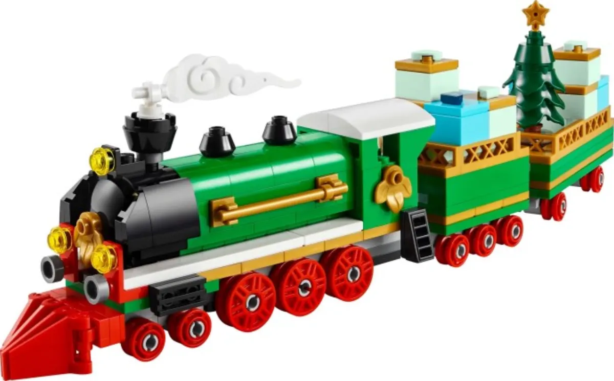 Winter Holiday Train set photo