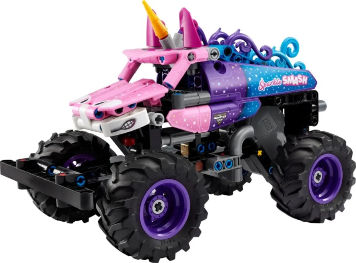 Monster Jam  Sparkle Smash Pull-Back set photo