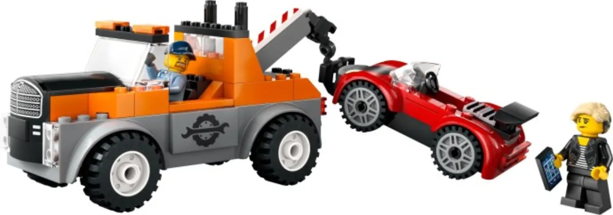 Tow Truck and Sports Car Repair set photo