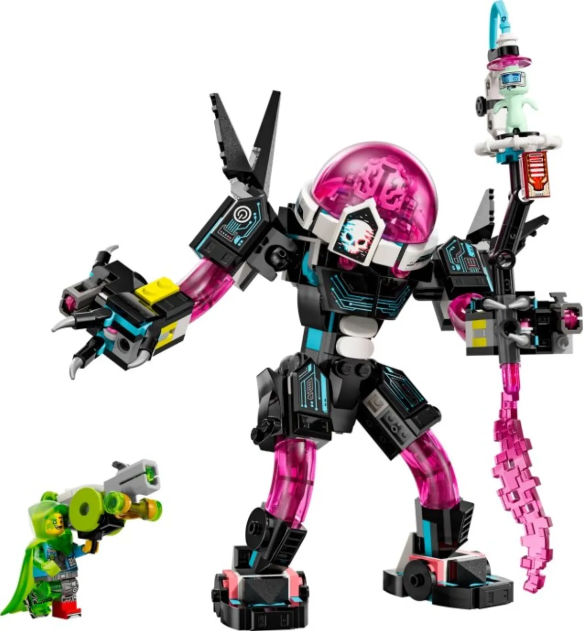 Mateo vs. Cyber Brain Mech set photo