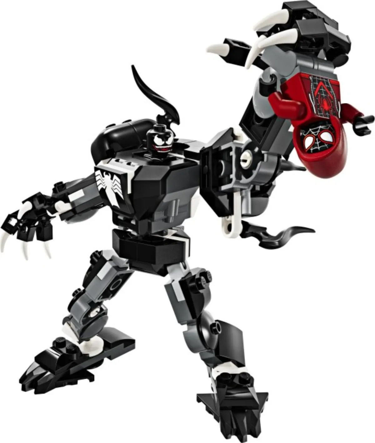Venom Mech Armor vs. Miles Morales set photo