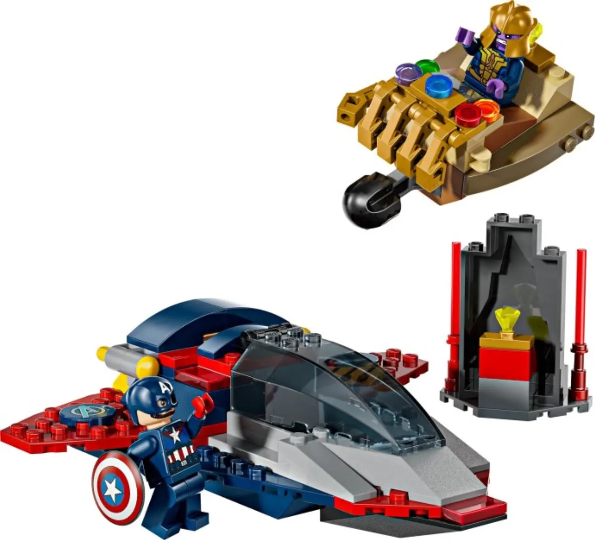 Captain America vs. Thanos set photo